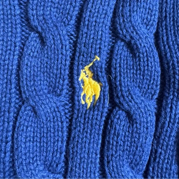 Polo Ralph Lauren Baby Girls Cable Knit Sweater 18 Mo EUC Long Sleeve Top Chic - Picture 3 of 7